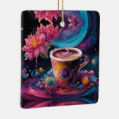 Galaxy Garden Kaffee Kunst Keramikornament (Rechts)