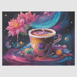 Galaxy Garden Kaffee Kunst Seidenpapier