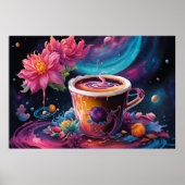 Galaxy Garden-Kaffee Poster (Vorne)