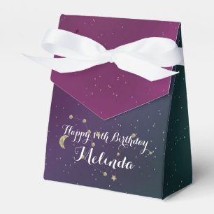 Galaxy-Geburtstagsfeier Lila Blauer Himmel Folie S Geschenkschachtel