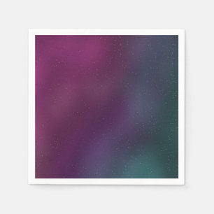 Galaxy-Geburtstagsfeier Lila Blauer Himmel Serviette