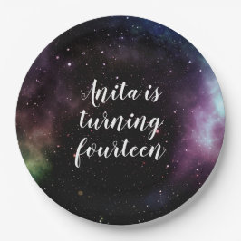 Galaxy Geburtstagsparty Dekorationen Weltraum Them Pappteller