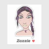 Galaxy Girl Aufkleber (Blatt)