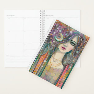 Galaxy Girl Bohemisch Style Girl von Molly Harriso Planer