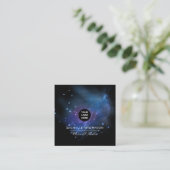 Galaxy Glitter Visitenkarte (Stehend Vorderseite)