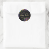 Galaxy Glitzer Black Body Butter Labels Runder Aufkleber (Tasche)