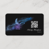 Galaxy Glitzer Business Card Visitenkarte (Vorderseite)