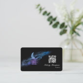 Galaxy Glitzer Business Card Visitenkarte (Stehend Vorderseite)