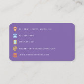 Galaxy Glitzer Business Card Visitenkarte (Rückseite)