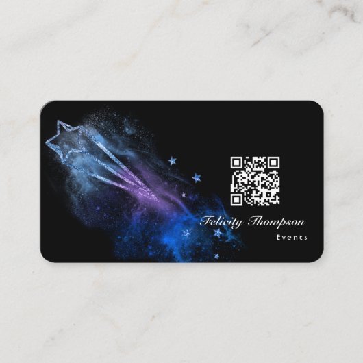 Galaxy Glitzer Visitenkarte (Vorderseite)