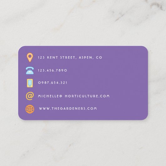 Galaxy Glitzer Visitenkarte (Rückseite)