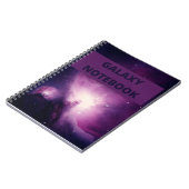 Galaxy Glow Lila und rosa Marmor Notizblock (Linke Seite)