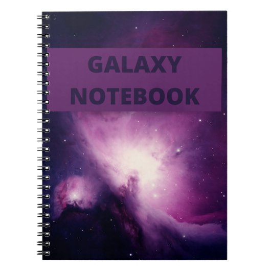 Galaxy Glow Lila und rosa Marmor Notizblock (Vorderseite)