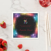 Galaxy Glow Sweet 16 Paper Napkins Serviette (Beispiel)