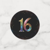 Galaxy Glow Sweet 16 Table Confetti Konfetti (Klein Vorderseite)