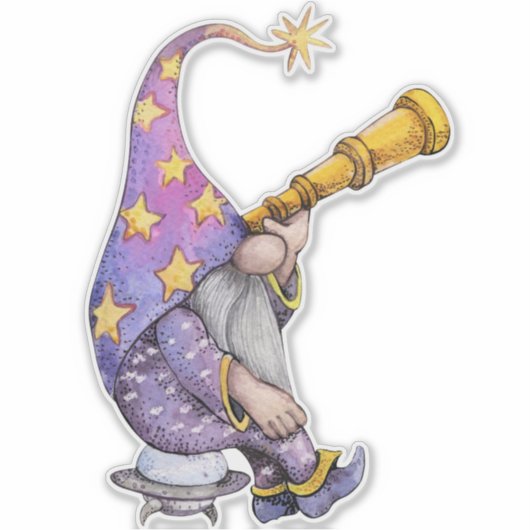 Galaxy Gnome Aufkleber (Vorderseite)