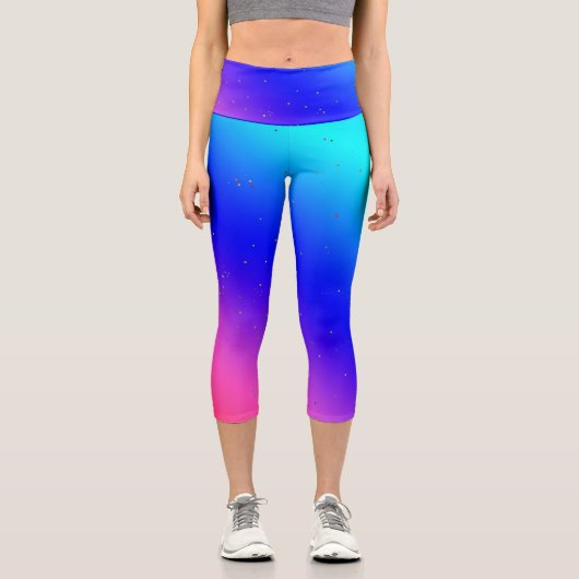 Galaxy Gradient Capri Leggings (Vorderseite)
