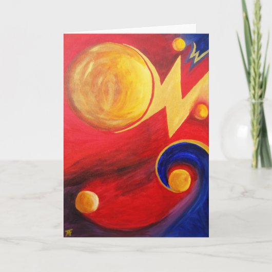 Galaxy - Greeting Card Karte (Vorderseite)