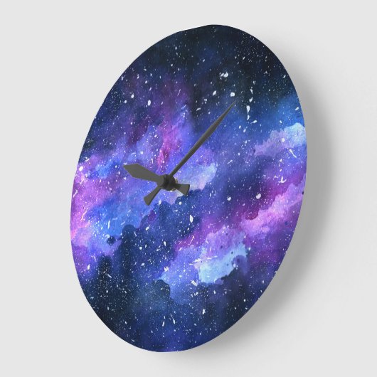 Galaxy Große Wanduhr (Winkel)