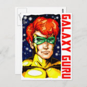 Galaxy Guru Postkarte (Vorne/Hinten)