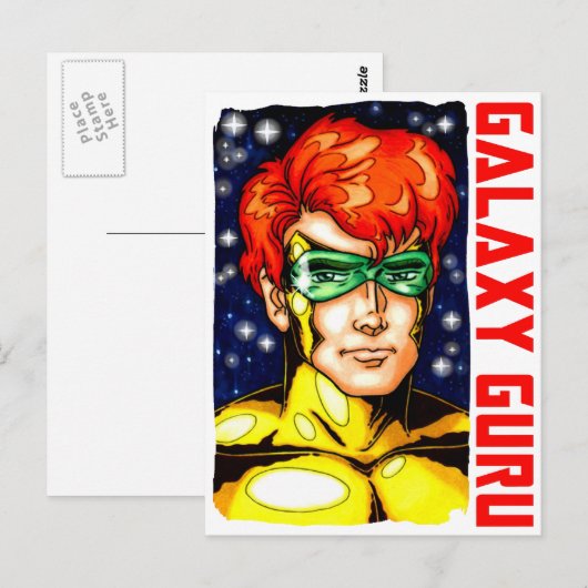 Galaxy Guru Postkarte (Vorne/Hinten)