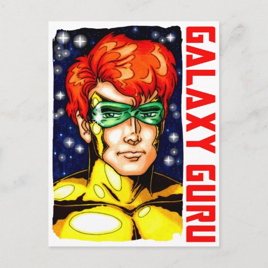 Galaxy Guru Postkarte (Vorderseite)