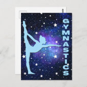 Galaxy Gymnastik Postkarte (Vorne/Hinten)