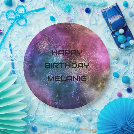 Galaxy Happy Birthday Pappteller (Party)