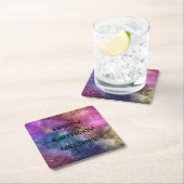 Galaxy Happy Birthday Rechteckiger Pappuntersetzer (Vor Ort)