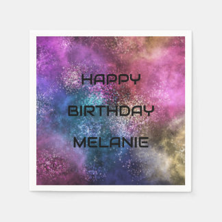 Galaxy Happy Birthday Serviette