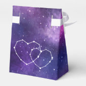 Galaxy Hearts Constellation Wedding Personalisiert Geschenkschachtel (Rückseite)