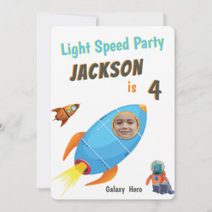 Galaxy Hero Astronaut Foto Vorlage Geburtstag