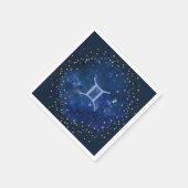 Galaxy Hintergrund - Gemini Symbol Serviette (Ecke)
