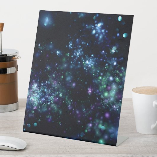 Galaxy Hintergrund Sockelschild (In Situ)