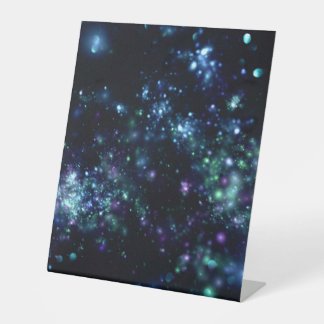 Galaxy Hintergrund Sockelschild