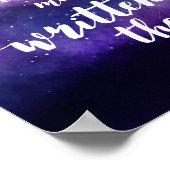 Galaxy Hochzeitskonstellation in den Sternen gesch Poster (Ecke)