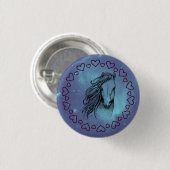 Galaxy Horse & Herz Button (Vorne & Hinten)