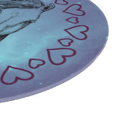 Galaxy Horse & Herz Schneidebrett (Ecke)