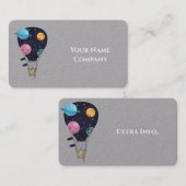 Galaxy Hot Air Ballon Visitenkarte (Vorne/Hinten)