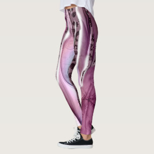Galaxy Inspirierte Lila Leggings, Einzigartige Wil Leggings