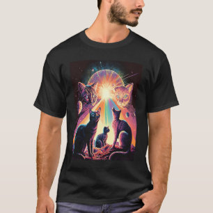 Galaxy Kätzchen Katze UFO  Katze im Weltraum  27 T-Shirt