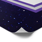 Galaxy Ketubah im kanadischen Reformtext Poster (Ecke)