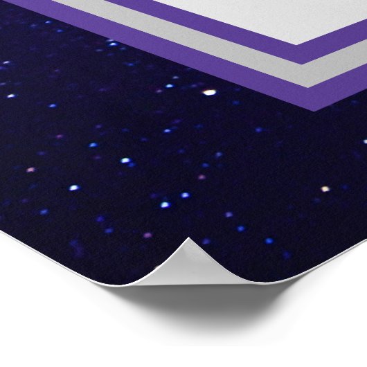 Galaxy Ketubah im kanadischen Reformtext Poster (Ecke)