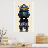 Galaxy King Robot B-21 Wombott Poster (Küche)