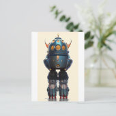 Galaxy King Robot B-21 Wombott Postkarte (Stehend Vorderseite)