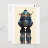 Galaxy King Robot B-21 Wombott Postkarte (Vorne/Hinten)