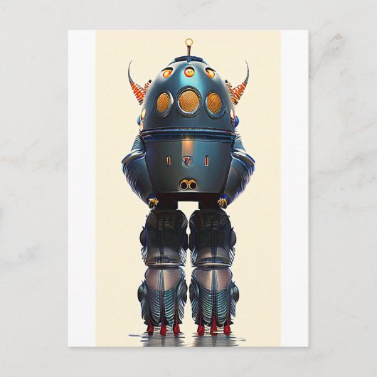 Galaxy King Robot B-21 Wombott Postkarte (Vorderseite)