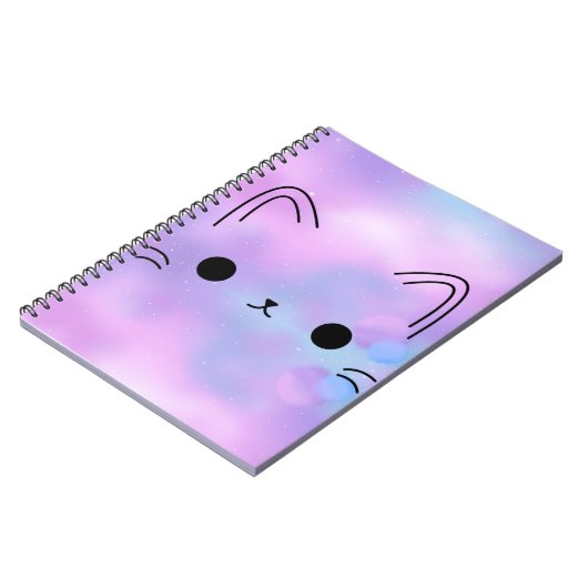 Galaxy Kitty Notebook Notizblock (Linke Seite)