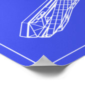 Galaxy Kneall Prototyp X-2 Blueprints-Poster Poster (Ecke)