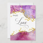 *~* Galaxy Kosmos Space Einfache LIEBE Moderne Ste Einladung (Vorderseite)